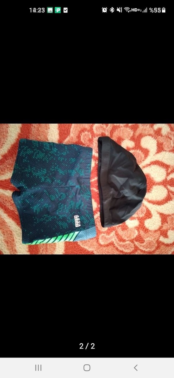 NABAIJI Erkek Mini Spor Yüzücü Şortu ve Bone - Görsel 2