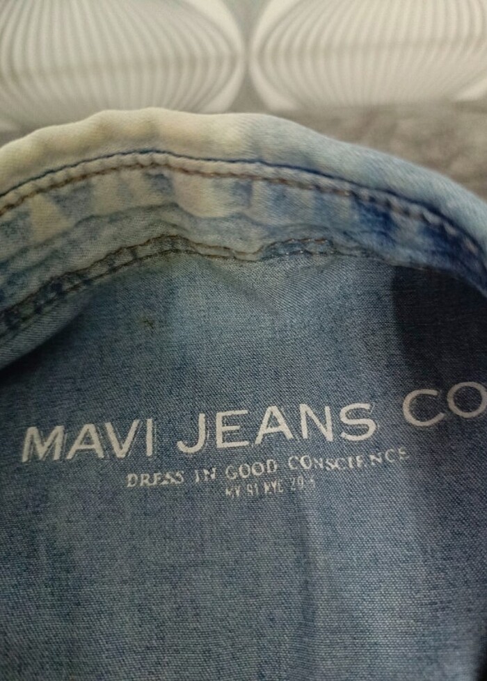 Mavi erkek gömlek - Görsel 3