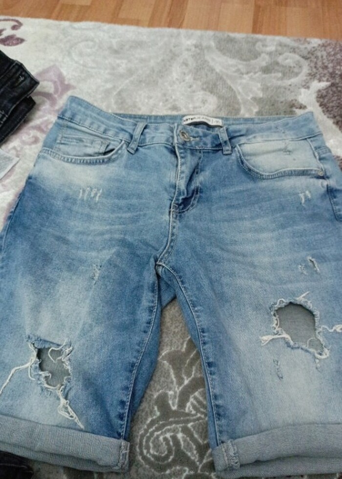 Koton erkek kot şort - Görsel 3