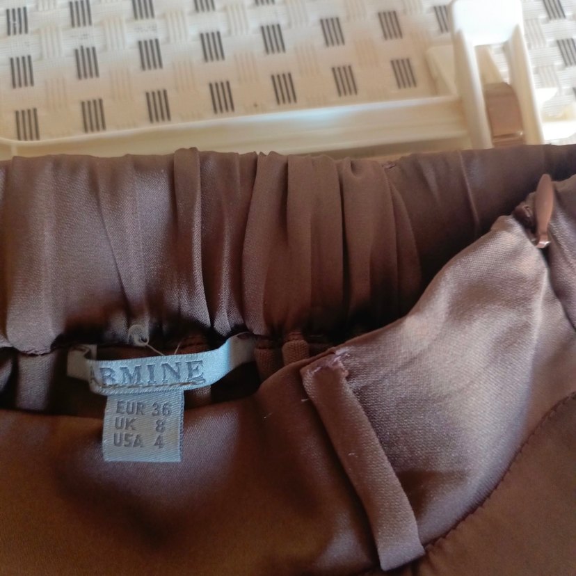 Kahverengi Drapeli Uzun Kadın takım - Görsel 4