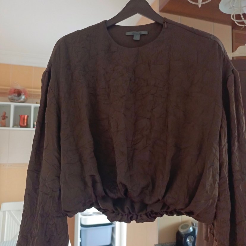 Kahverengi Drapeli Uzun Kadın takım - Görsel 2