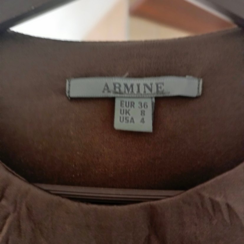 Kahverengi Drapeli Uzun Kadın takım - Görsel 3