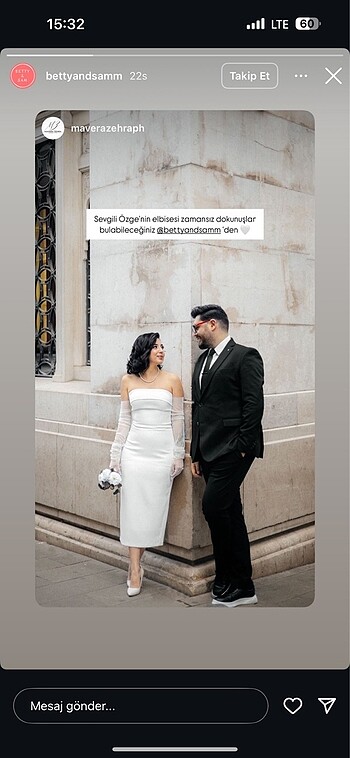 Betty & Sam Nikah elbisesi