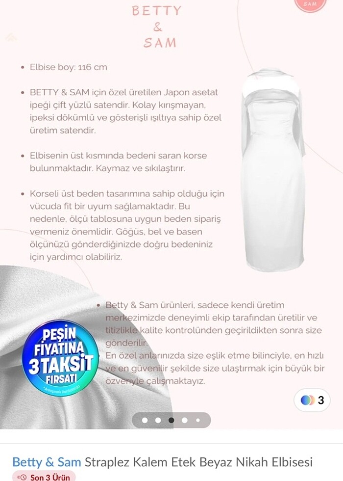 Betty & Sam Nikah elbisesi - Görsel 4