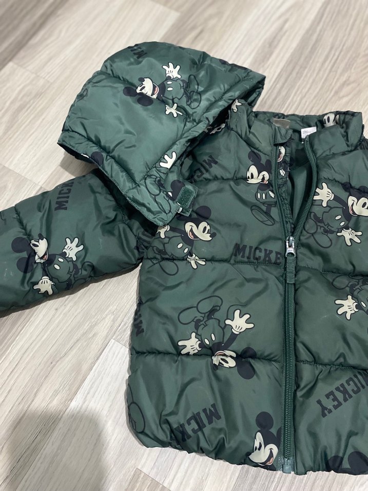 Erkek Çocuk Kapüşonlu Baskılı Fermuarlı Mont - Görsel 2