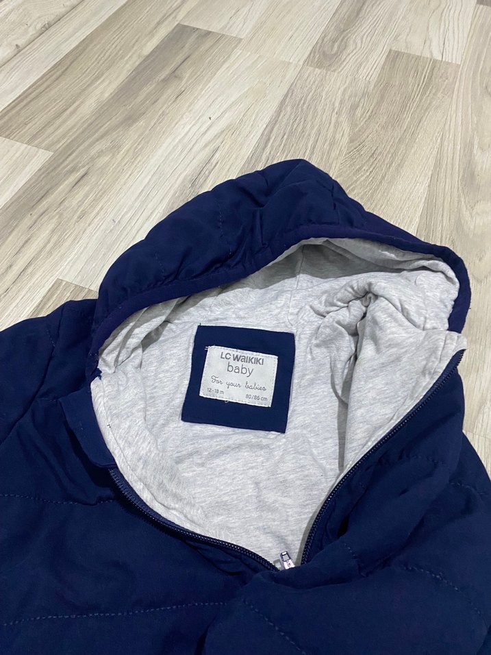 Erkek Bebek Koyu Mavi Polar Tulumu - Görsel 2