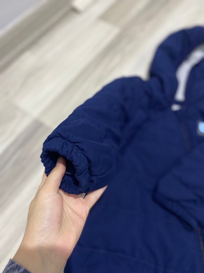 Erkek Bebek Koyu Mavi Polar Tulumu - Görsel 4