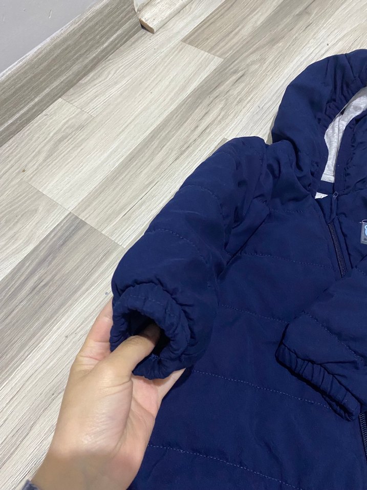 Erkek Bebek Koyu Mavi Polar Tulumu - Görsel 3