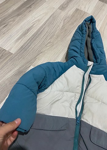 Erkek Çocuk Kapüşonlu Fermuarlı Mont - Görsel 2