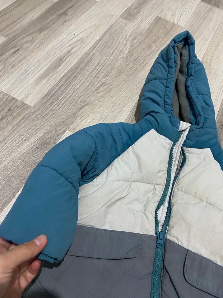 Erkek Çocuk Kapüşonlu Fermuarlı Mont - Görsel 2