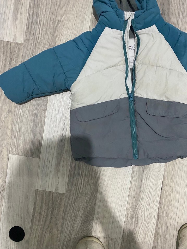 Erkek Çocuk Kapüşonlu Fermuarlı Mont - Görsel 4