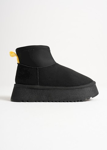 Kadın Kahverengi Platform Kalın Topuklu Bot - Görsel 2