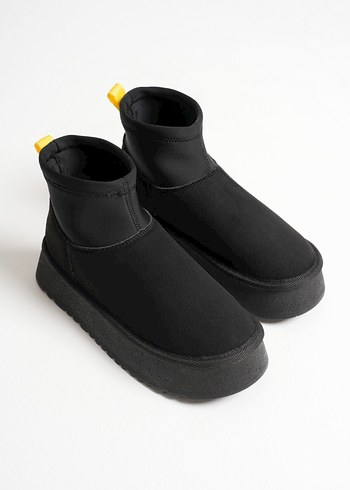 Kadın Kahverengi Platform Kalın Topuklu Bot - Görsel 3