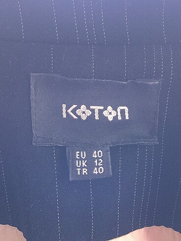 40 Beden siyah Renk Koton Blazer %70 İndirimli.