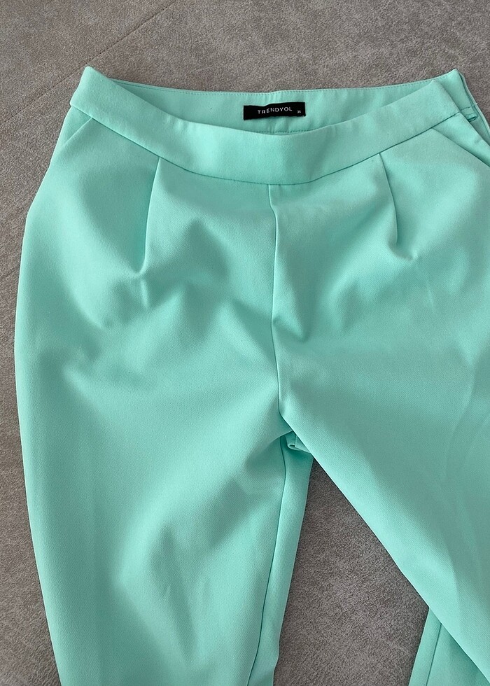 TRENDYOL MILLA PANTOLON MİNT YEŞİLİ - Görsel 2