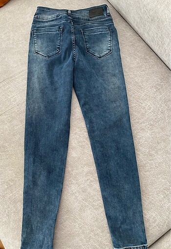 Likralı lacivert jean - Görsel 6