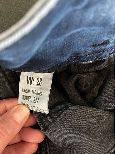Likralı lacivert jean - Görsel 8