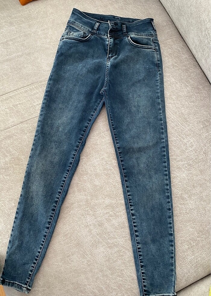 Likralı lacivert jean - Görsel 2