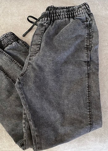 Gri Erkek Denim Bol Kesim Jeans - Görsel 6