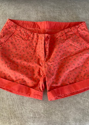 Renkli Desenli Kısa Kadın Şort - Görsel 2