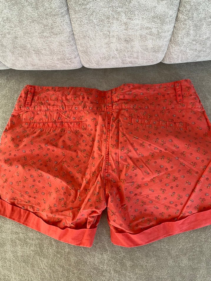 Renkli  Desenli Kısa Kadın Şort - Görsel 5