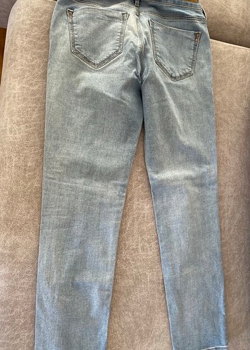 Bej Renkli Kadın Denim Pantolon - Görsel 6