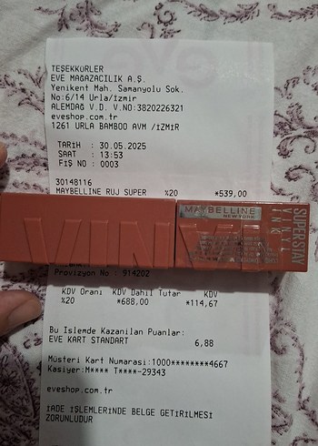 Maybelline Kırmızı Ruj