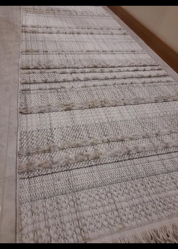 Bej ve Gri Bohem Tarzı Halı - Görsel 7