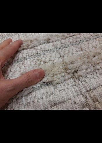 Bej ve Gri Bohem Tarzı Halı - Görsel 3