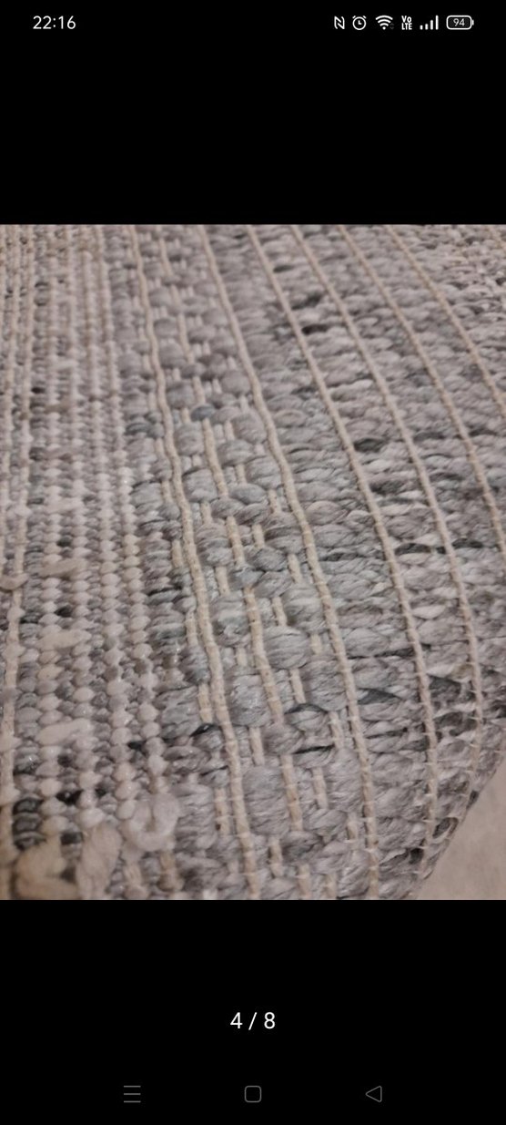 Bej ve Gri Bohem Tarzı Halı - Görsel 4