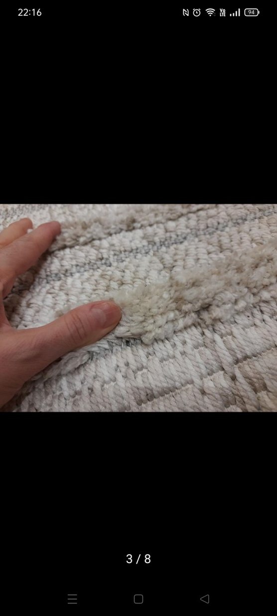 Bej ve Gri Bohem Tarzı Halı - Görsel 3