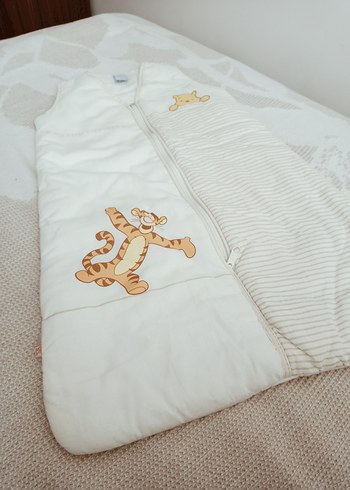 Çocuk Uyku Tulumu Gri Nakışlı - Görsel 2