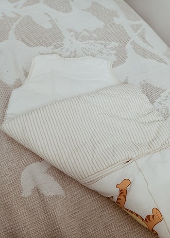 Çocuk Uyku Tulumu Gri Nakışlı - Görsel 4