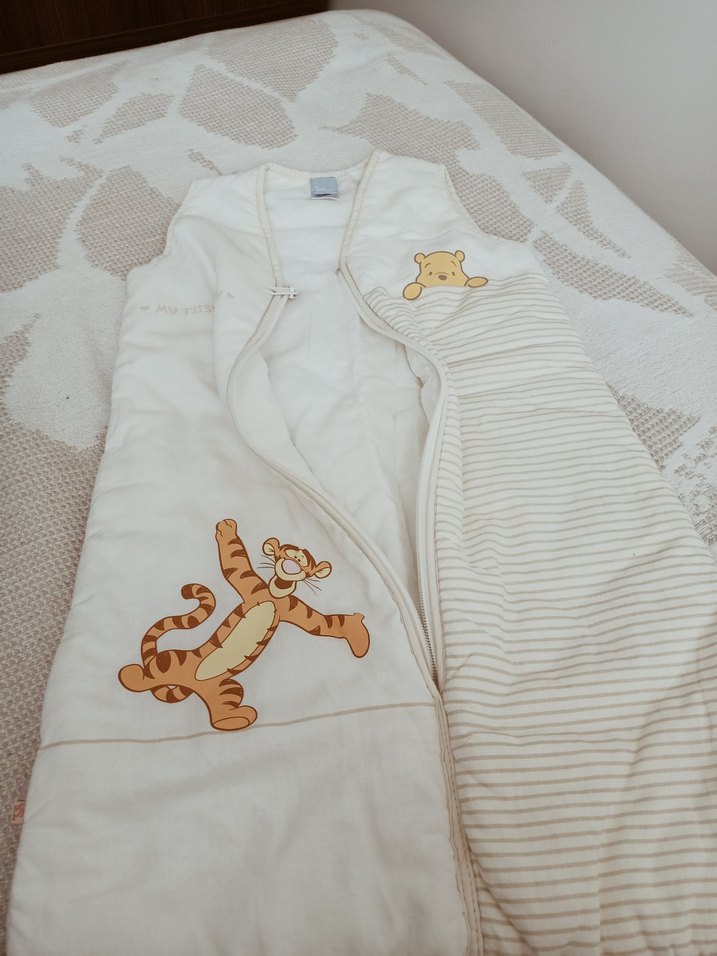 Çocuk Uyku Tulumu Gri Nakışlı - Görsel 3