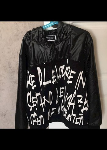 Kapüşonlu Siyah Erkek Çocuk Sweatshirt - Görsel 2