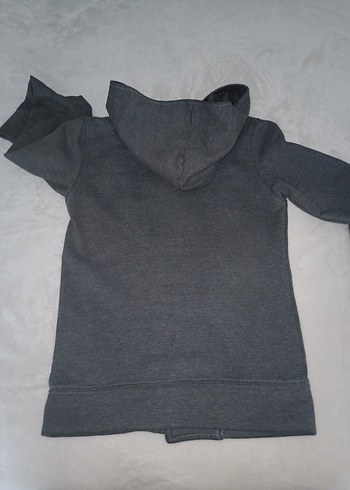 Gri Erkek Çocuk Kapüşonlu Sweatshirt - Görsel 6