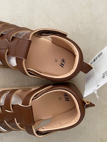 25 Beden kahverengi Renk H&M ayakkabı