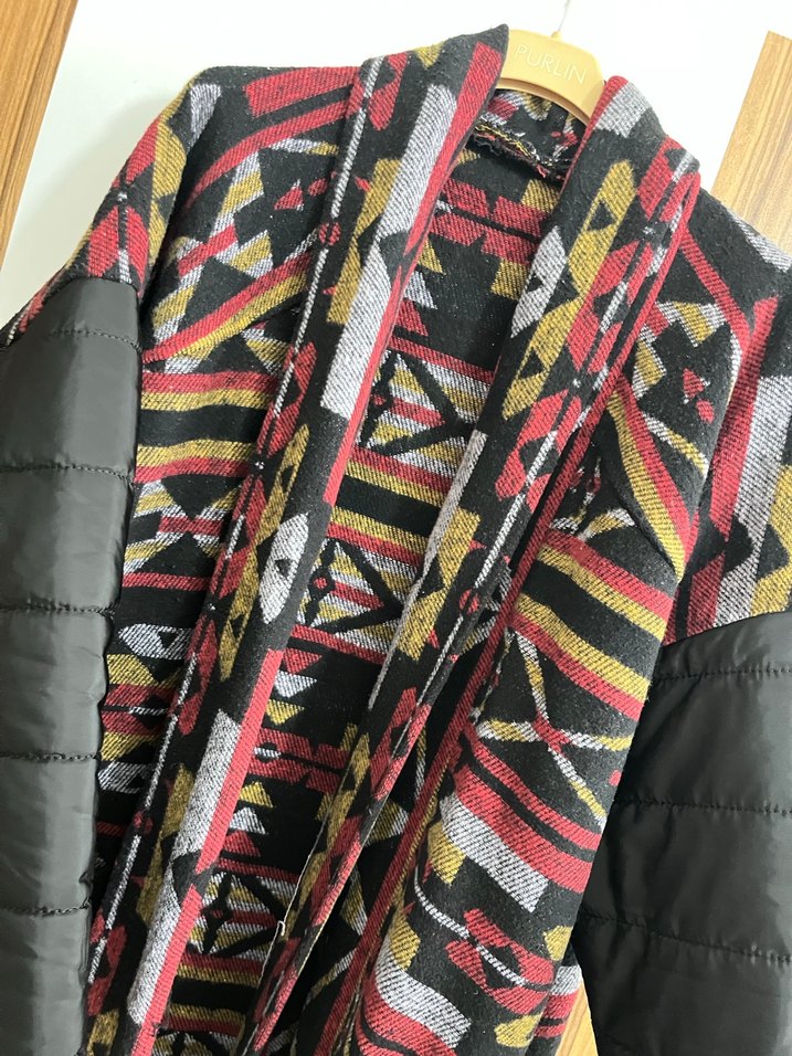 Bohem Desenli Kadın Kaban - Görsel 3