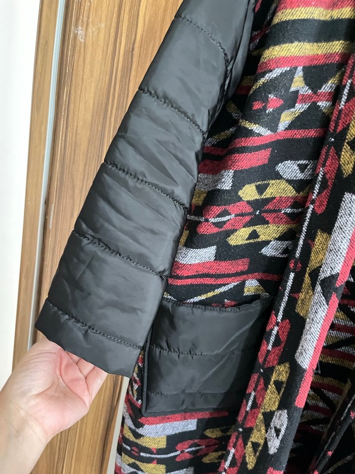 Bohem Desenli Kadın Kaban - Görsel 4