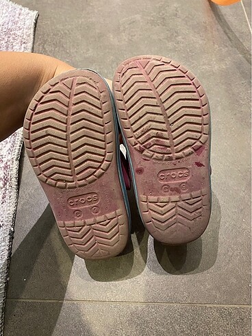 25 Beden mor Renk Crocs çocuk terlik