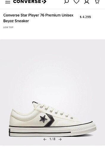 Converse Star Player 76 Spor Ayakkabı