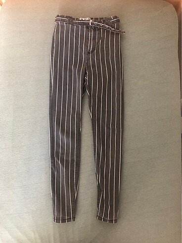 bershka çizgili pantalon