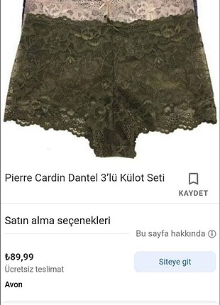 40 Beden Pierrre cardin iç çamaşırı