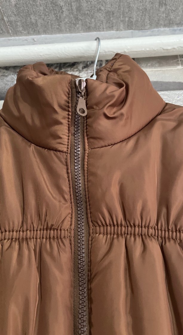 Kahverengi Kısa Kemerli Kadın Yelek - Görsel 3