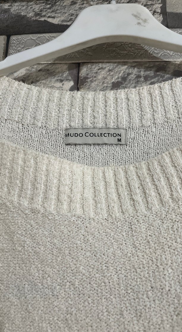 Çizgili Rahat Kadın Triko Kazak - Görsel 2