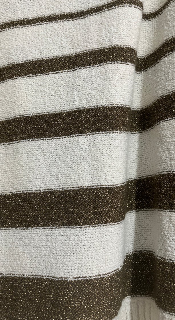 Çizgili Rahat Kadın Triko Kazak - Görsel 3