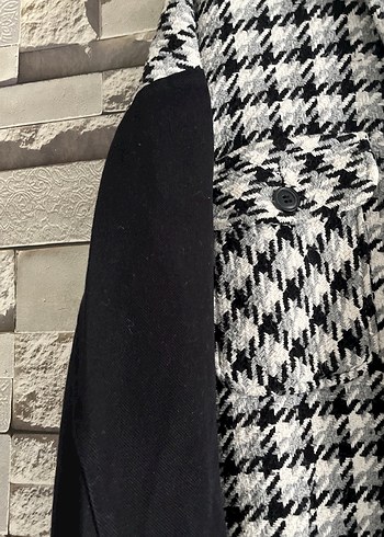 Ekose Desenli Uzun Gömlek Siyah-Krem - Görsel 3