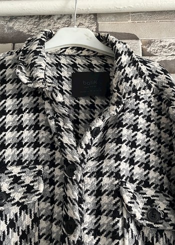 Ekose Desenli Uzun Gömlek Siyah-Krem - Görsel 2