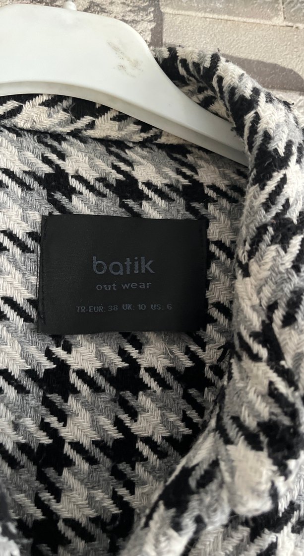 Ekose Desenli Uzun Gömlek Siyah-Krem - Görsel 4