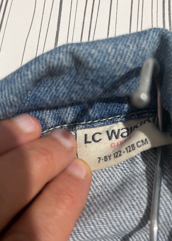 Düğmeli Mavi Kısa kot Ceket - Görsel 6